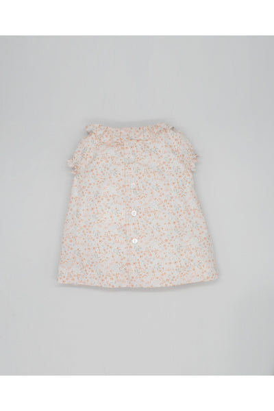 Fina Ejerique HAND EMBROIDERED BABY PINK FLOWER DRESS  Ref. P23C01