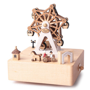 Wonderful Life Ferris Wheel Amusement Park - City Wooden Music Box