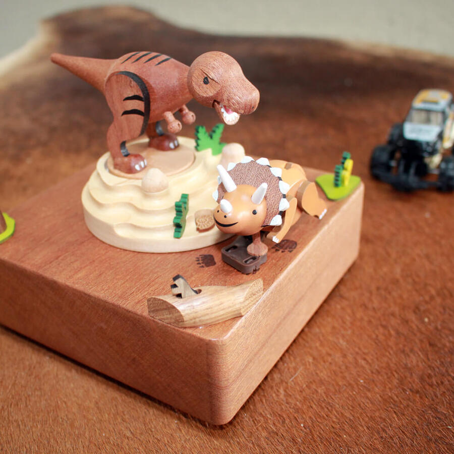 Wooderful Life T-Rex - Swaying & Round Music Box