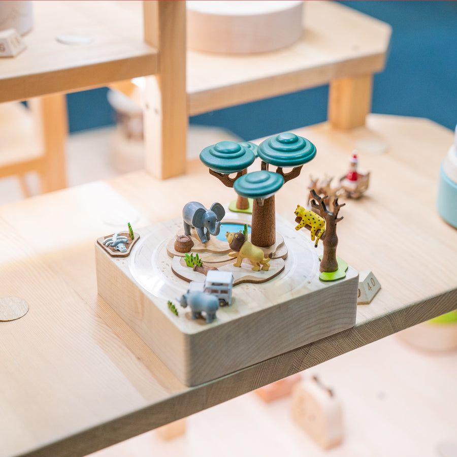 Wooderful Life African Safari - City Wooden Music Box