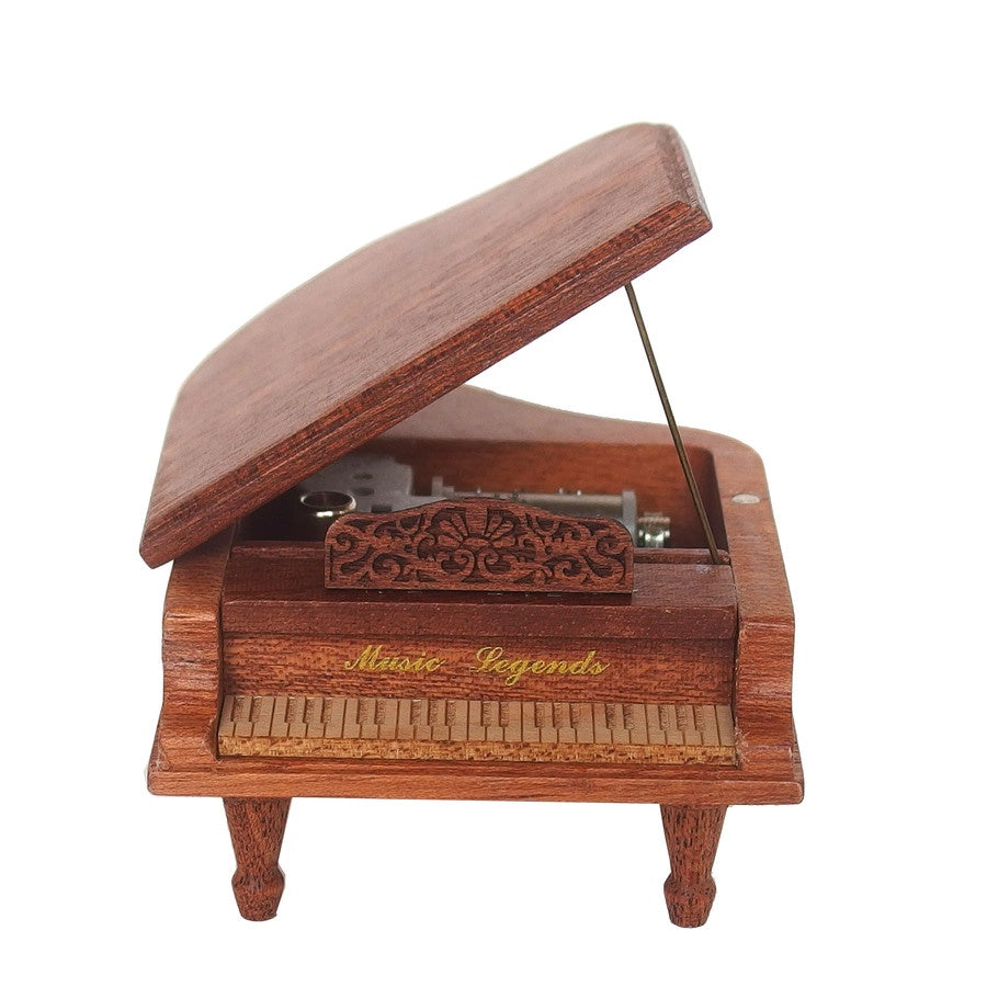 Wonderful Life Brown Grand Piano - Mini Music Box