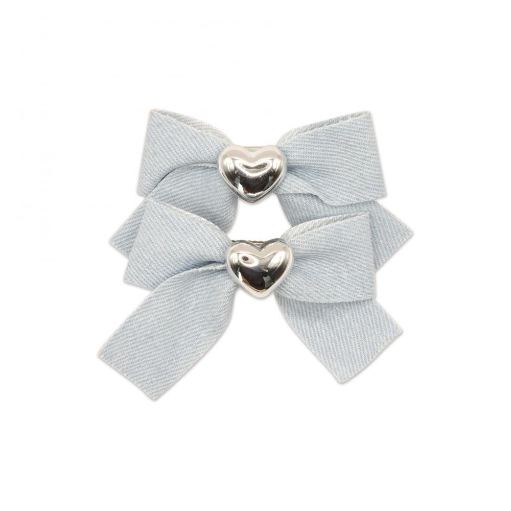 MILK X SODA LIZ RIBBON HAIR CLIP LIGHT DENIM