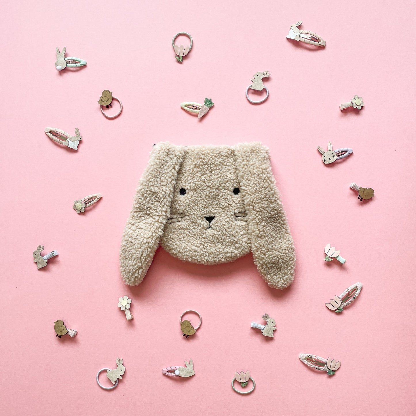 Mimi & Lula Fluffy Bunny Bag BEIGE