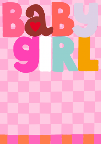 Paper Salad BABY GIRL PINK CHECKERED
