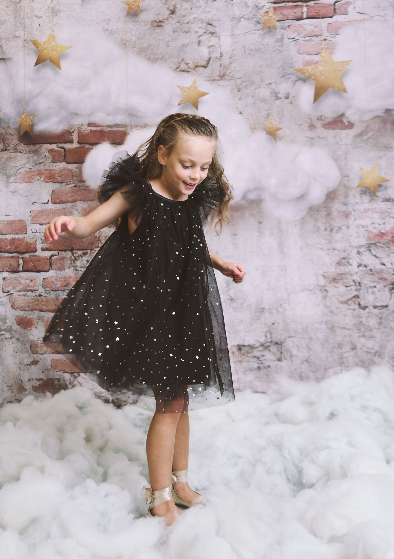 DOLLY® STARS & MOON TULLE FAIRY DRESS BLACK