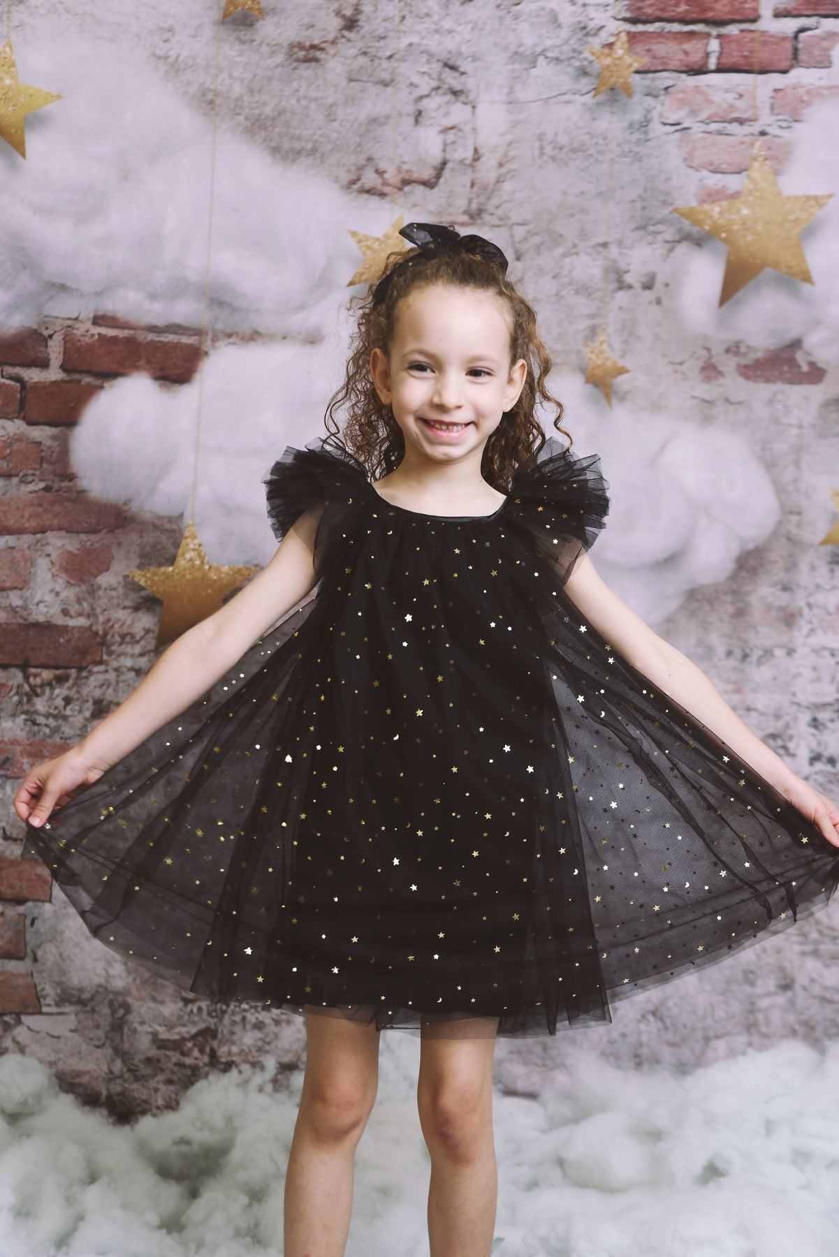 DOLLY® STARS & MOON TULLE FAIRY DRESS BLACK