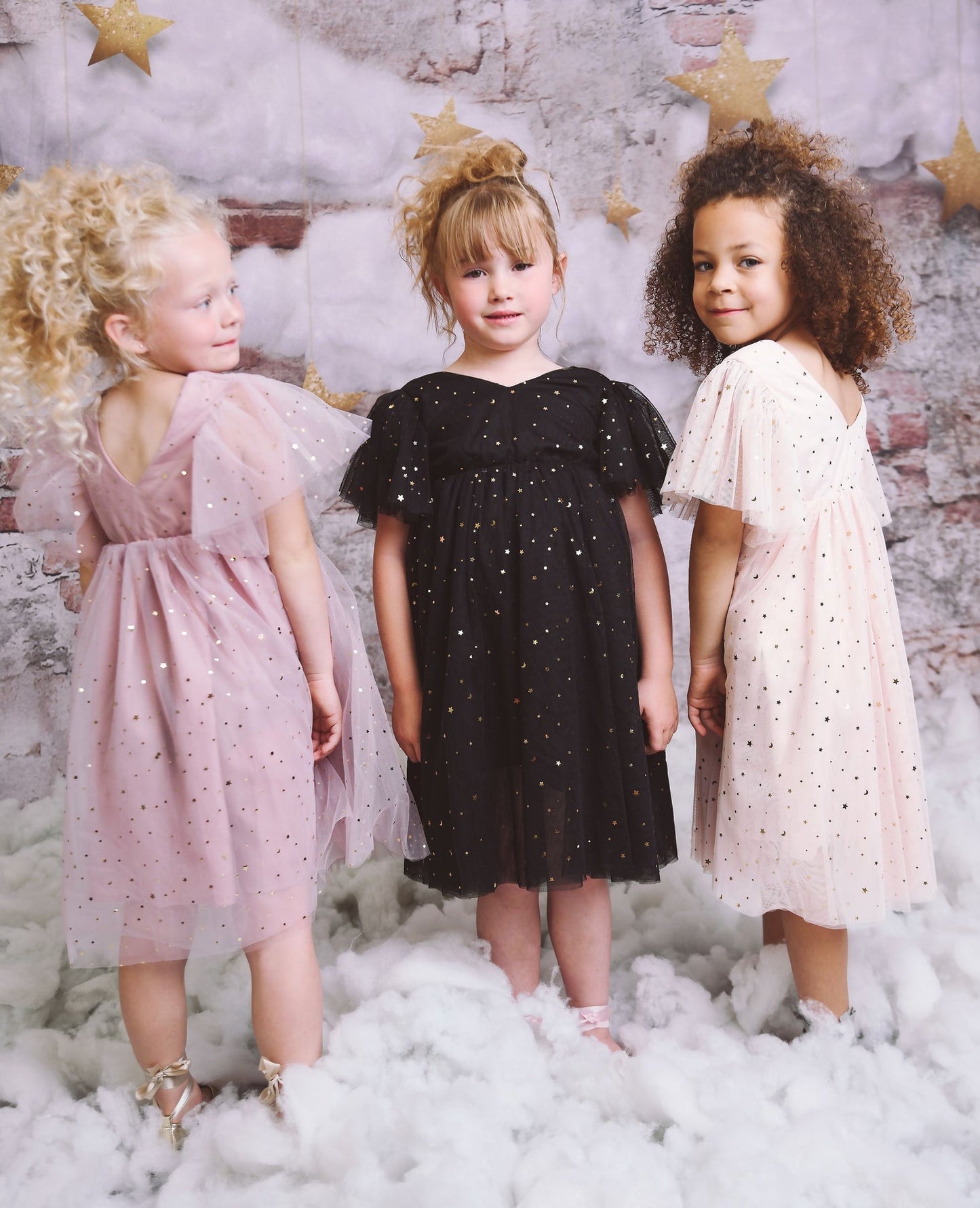 DOLLY ® STARS & MOON TULLE PRINCESS DRESS BLACK