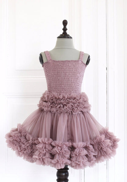DOLLY BY LE PETIT TOM ® FRILLY SKIRT MAUVE