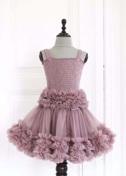 DOLLY BY LE PETIT TOM ® FRILLY TOP MAUVE