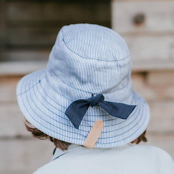 BEDHEAD HATS 'Explorer' Kids Classic Bucket Sun Hat - Charlie / Indigo