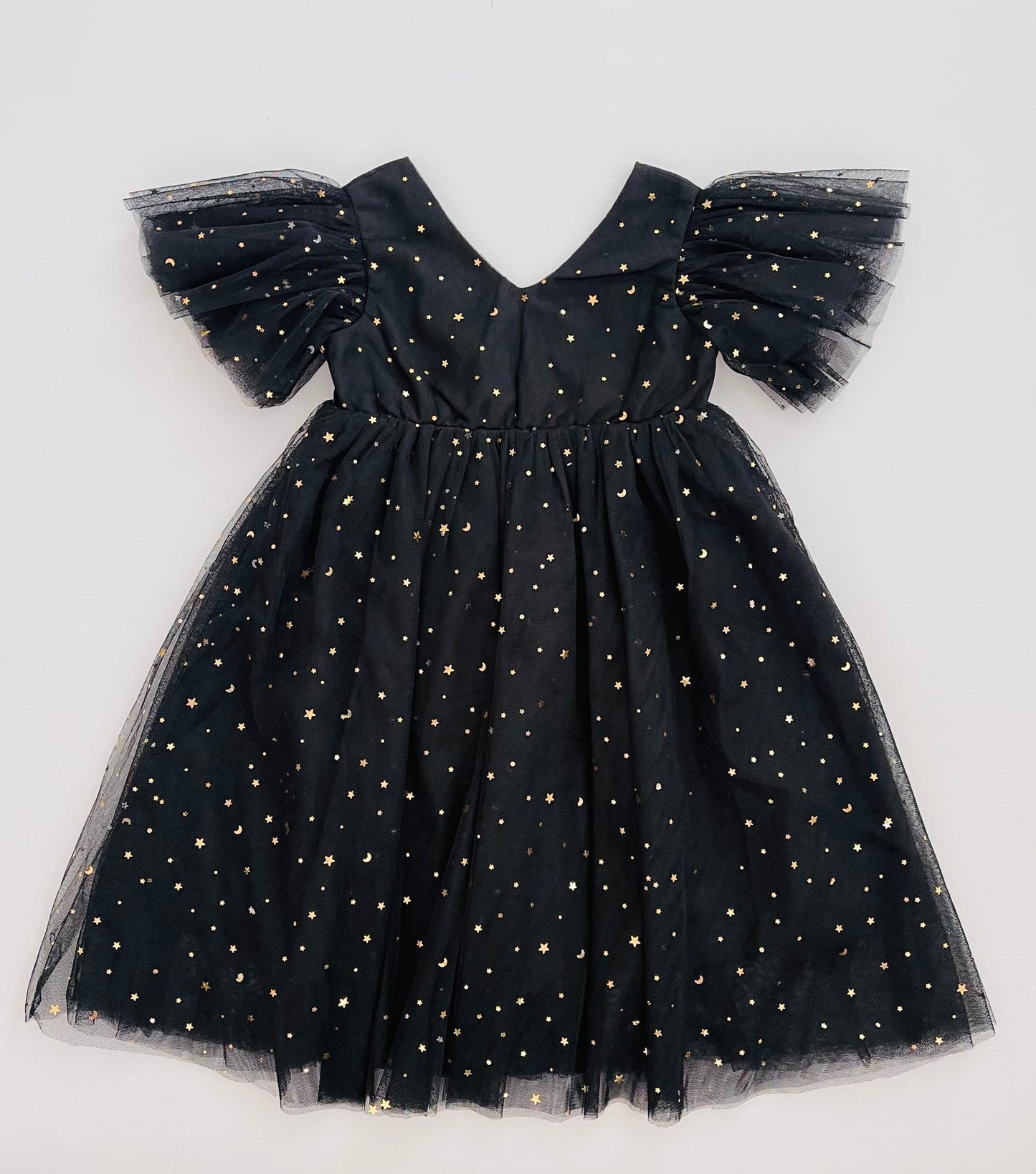 DOLLY ® STARS & MOON TULLE PRINCESS DRESS BLACK