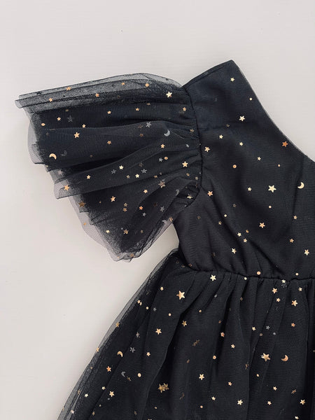 DOLLY ® STARS & MOON TULLE PRINCESS DRESS BLACK