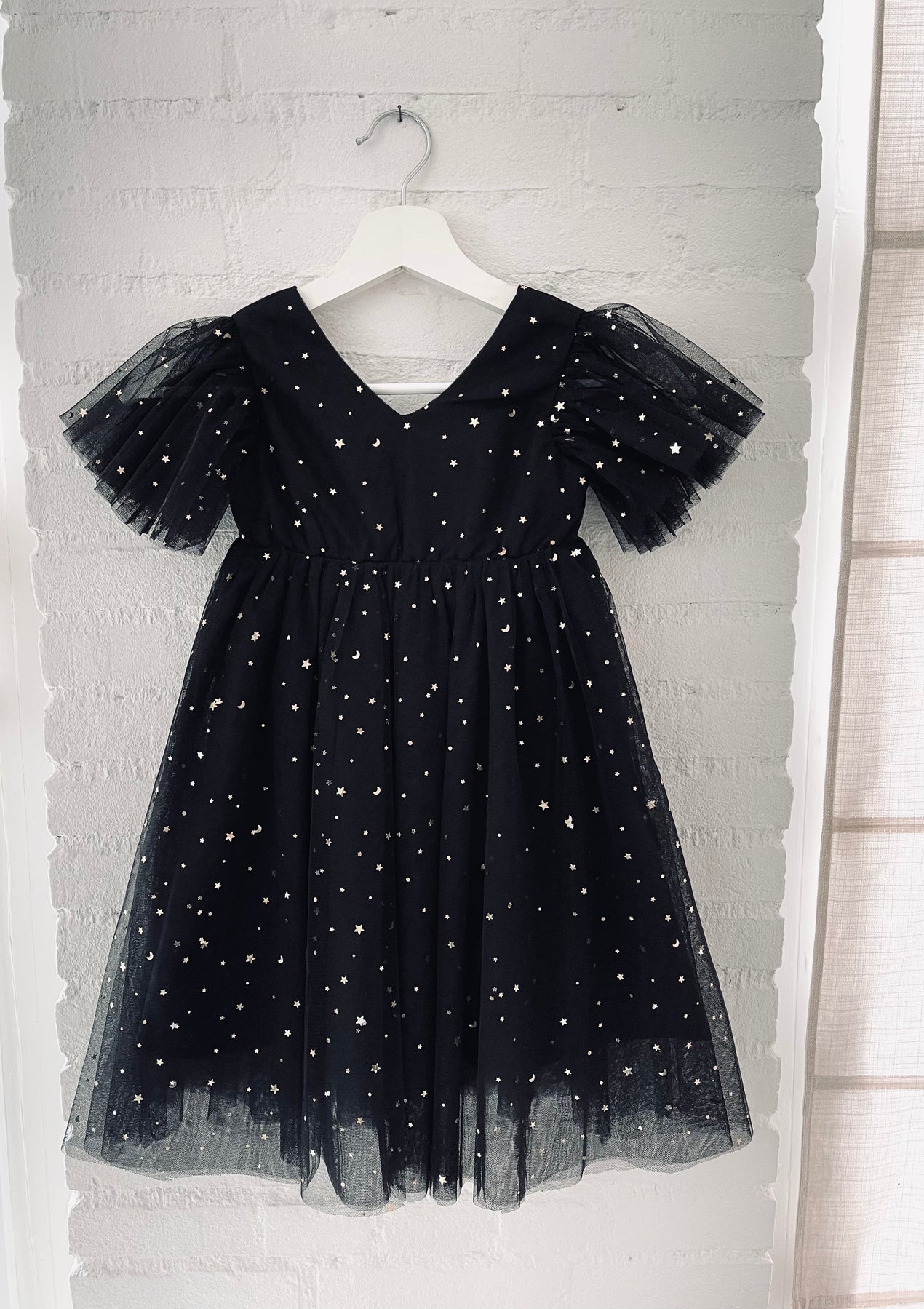 DOLLY ® STARS & MOON TULLE PRINCESS DRESS BLACK