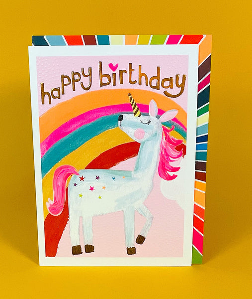 Paper Salad Happy Birthday Unicorn BIRTHDAY CARD