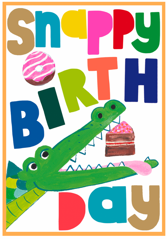 Paper Salad SNAPPY BIRTHDAY CROC