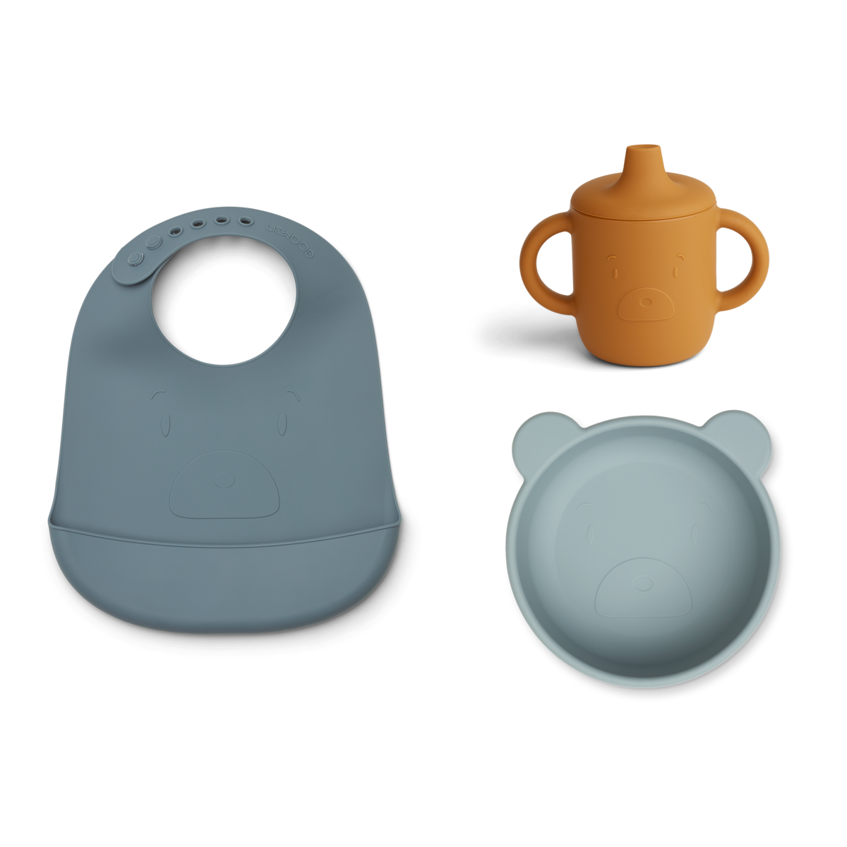 Liewood Connor baby dining set  Mr bear blue multi mix
