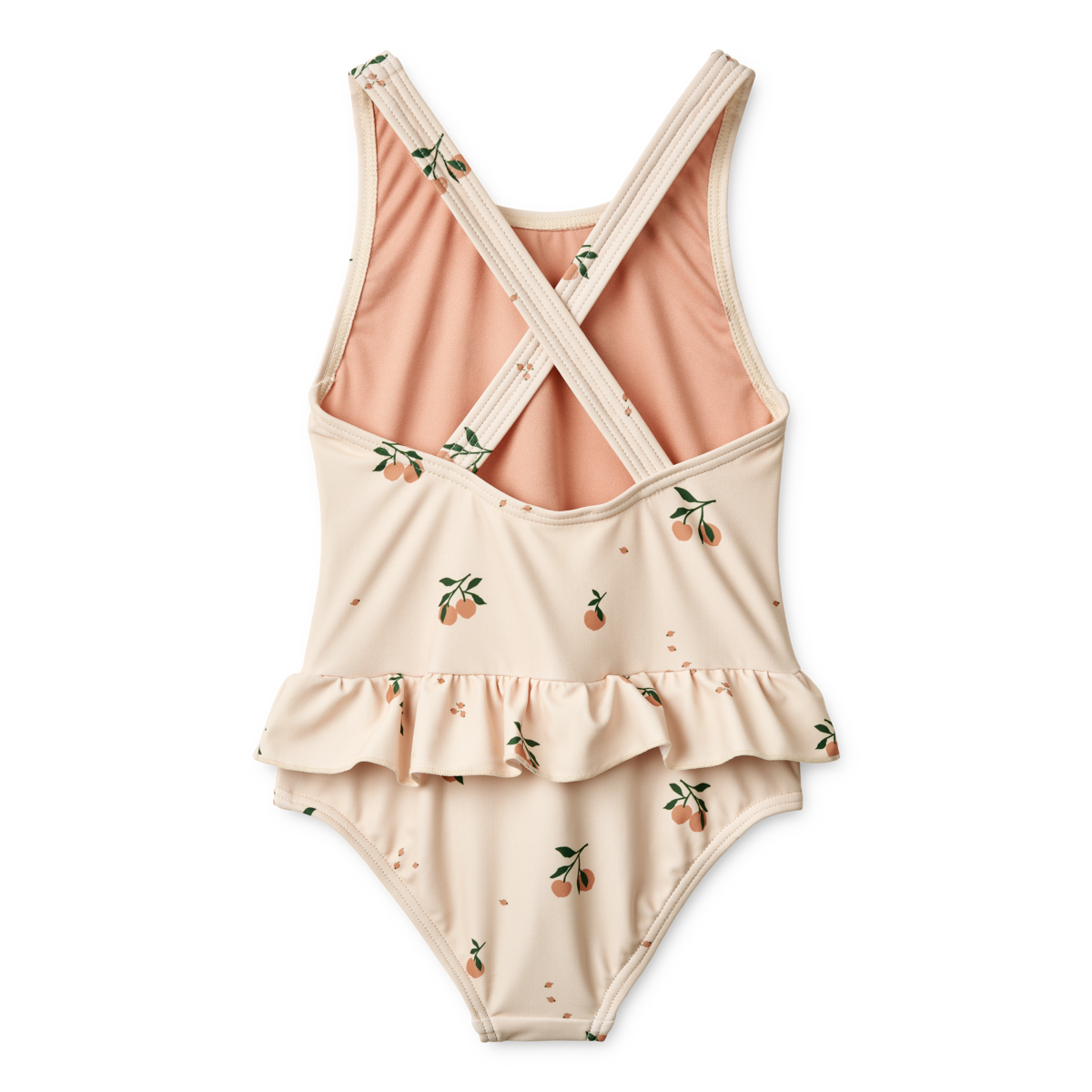 LIEWOOD AMARA PRINTED SWIMSUIT PEACH / SEA SHELL