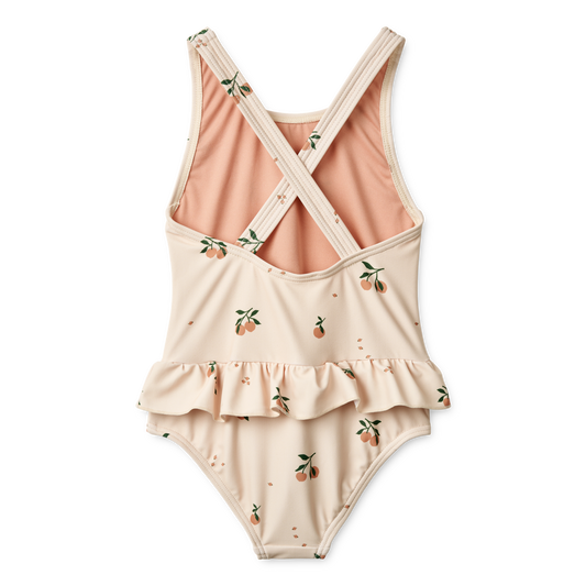 LIEWOOD AMARA PRINTED SWIMSUIT PEACH / SEA SHELL