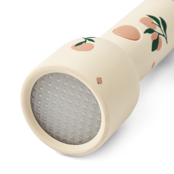 LIEWOOD GRY PRINTED SILICONE FLASHLIGHT PEACH / SEA SHELL