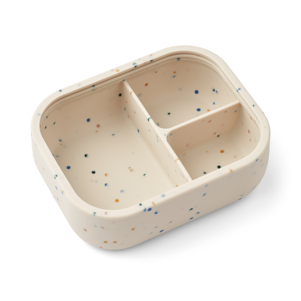 LIEWOOD ELINDA SILICONE LUNCH BOX  Splash dots / Sea shell