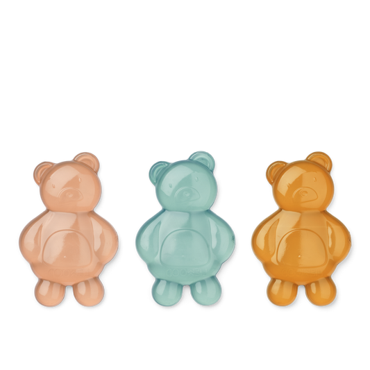 LIEWOOD Kayden Mr Bear Reusable  Lunchbox Cooler 3-pack Mustard mix