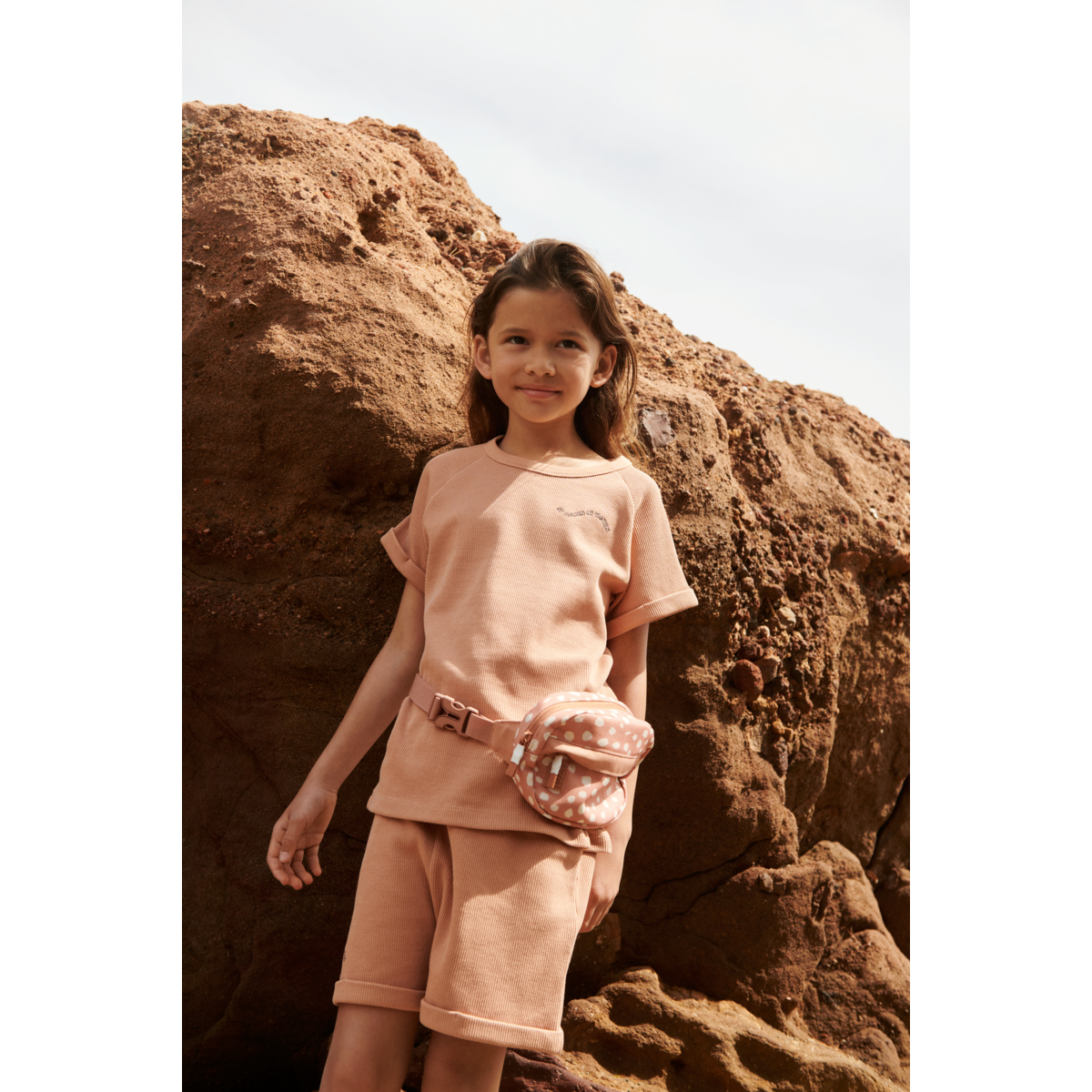 LIEWOOD PRINTED RIPSTOP FANNYPACK Peach / Sea shell