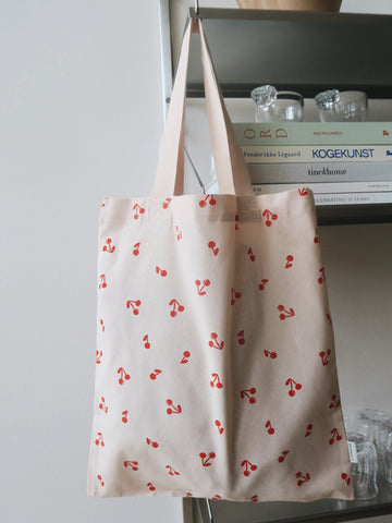 Tote bag small  Cherries / Apple blossom