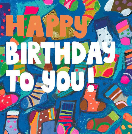 Paper Salad SOCKS birthday card