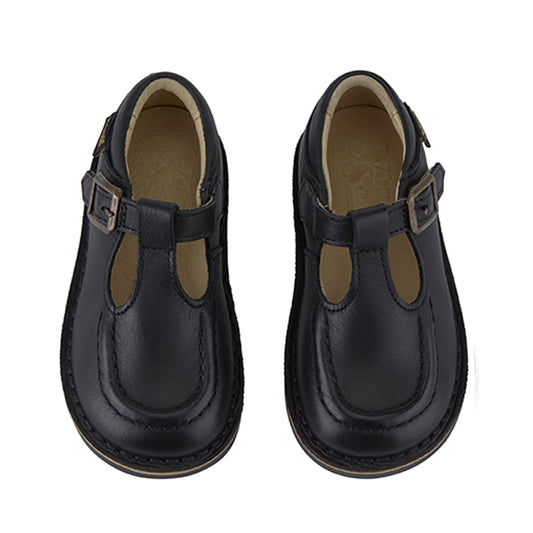 YOUNG SOLES  Parker Velcro T-Bar Shoe - Black size 34