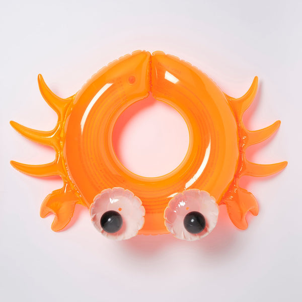 SUNNYLIFE Kiddy Pool Ring Sonny the Sea Creature Neon Orange 3-6Y