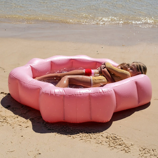 SUNNYLIFE Inflatable Backyard Pool Ocean Treasure Rose