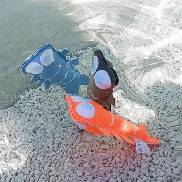 SUNNYLIFE Dive Buddies Sonny the Sea Creature Blue Neon Orange