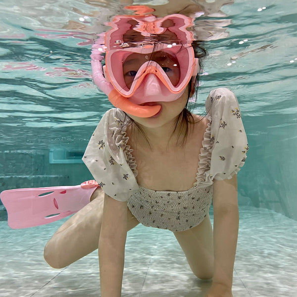 SUNNYLIFE Kids Dive Set Medium Sea Seeker Strawberry
