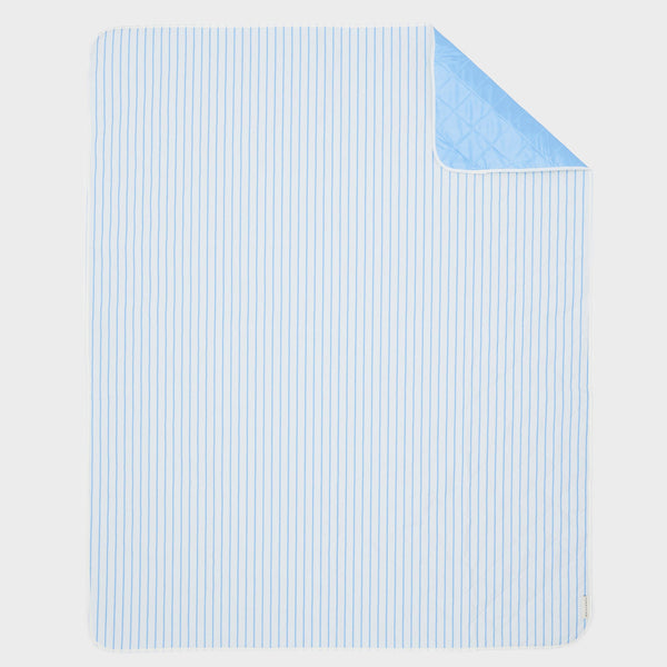 SUNNYLIFE Beach and Picnic Blanket Le Weekend Mid Blue-Cream