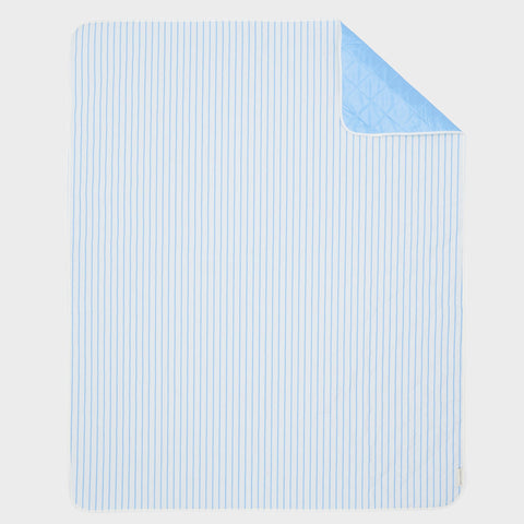 SUNNYLIFE Beach and Picnic Blanket Le Weekend Mid Blue-Cream