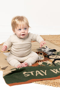 INDUS DESIGN Stay Wild Jungle Blanket