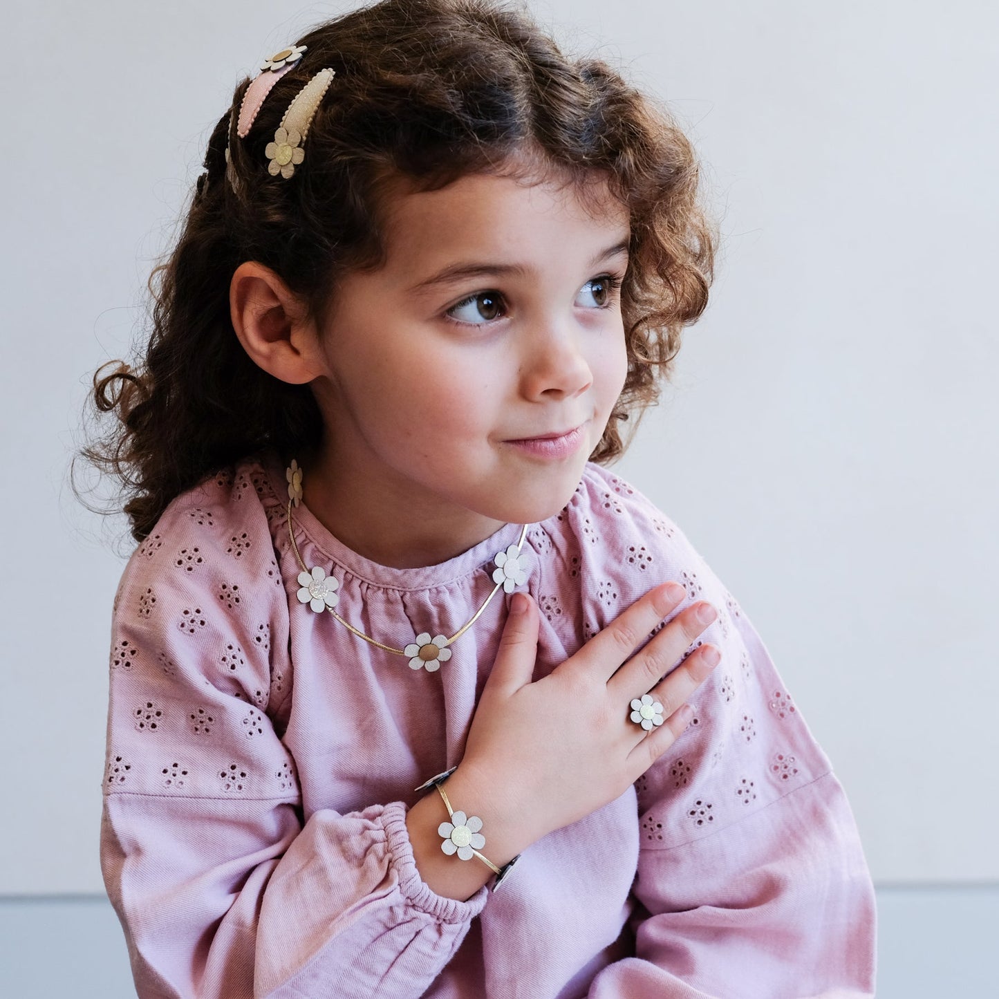 Mimi & Lula Daisy Jewellery Set GOLD