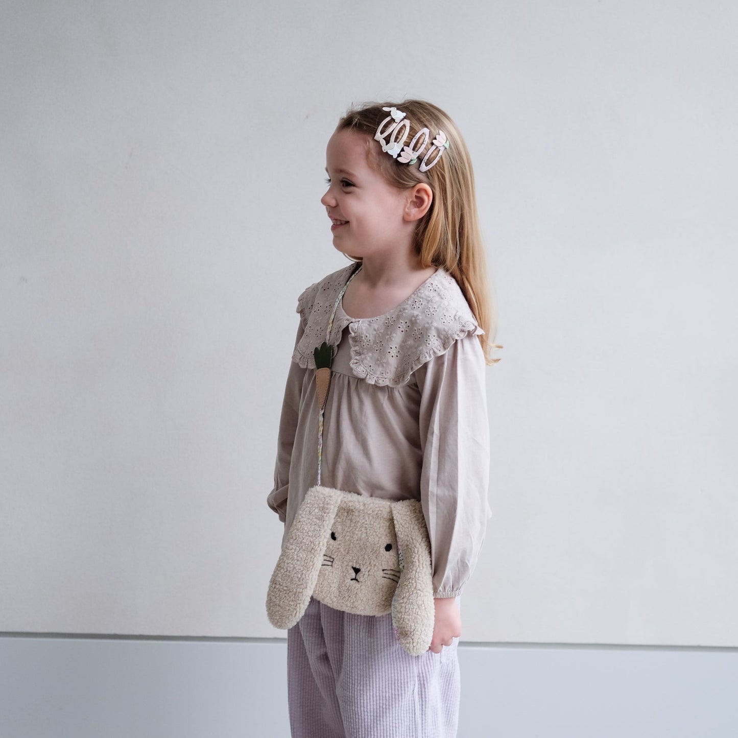 Mimi & Lula Fluffy Bunny Bag BEIGE