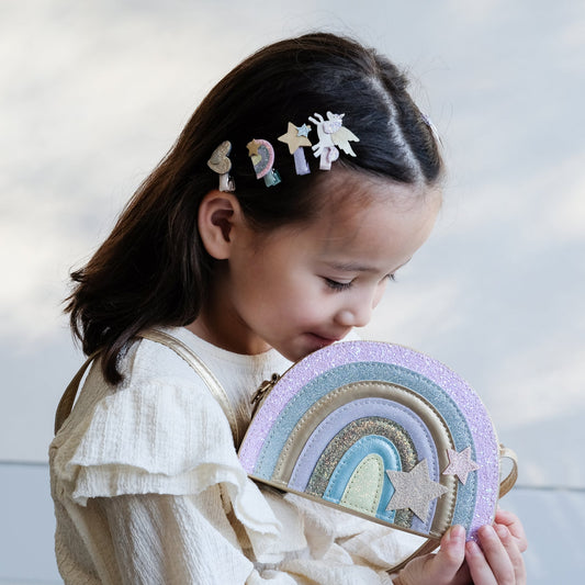 Mimi & Lula Fly Unicorn Mini Clips BRIGHT MULTI