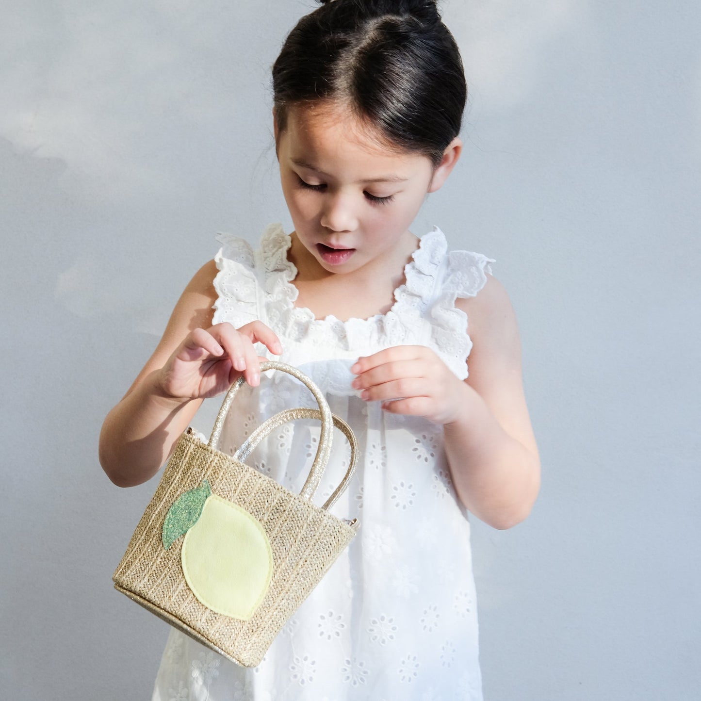 Mimi & Lula Lemon Basket bag NEUTRAL