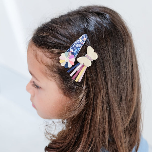 Mimi & Lula Ivy Butterfly Clips Winter Ivy