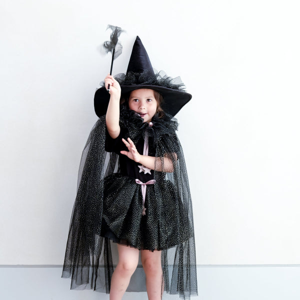 Mimi & Lula Esmerelda ruffle witch cape