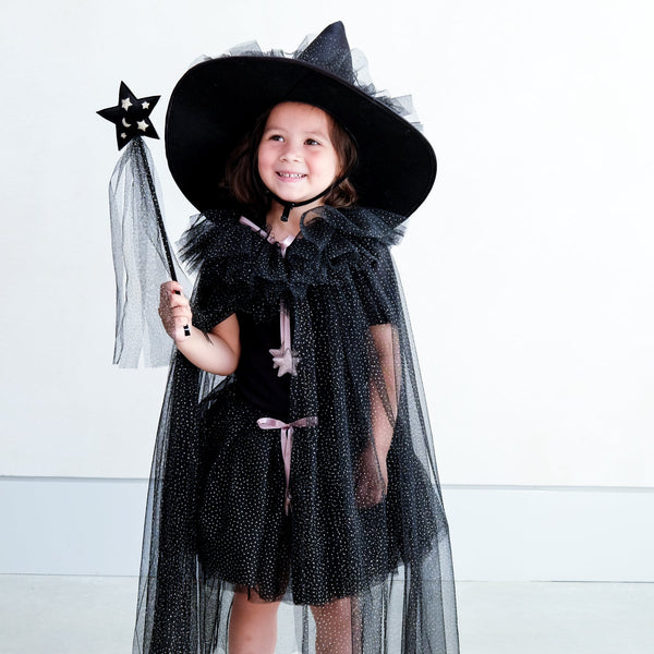 Mimi & Lula Esmerelda ruffle witch cape