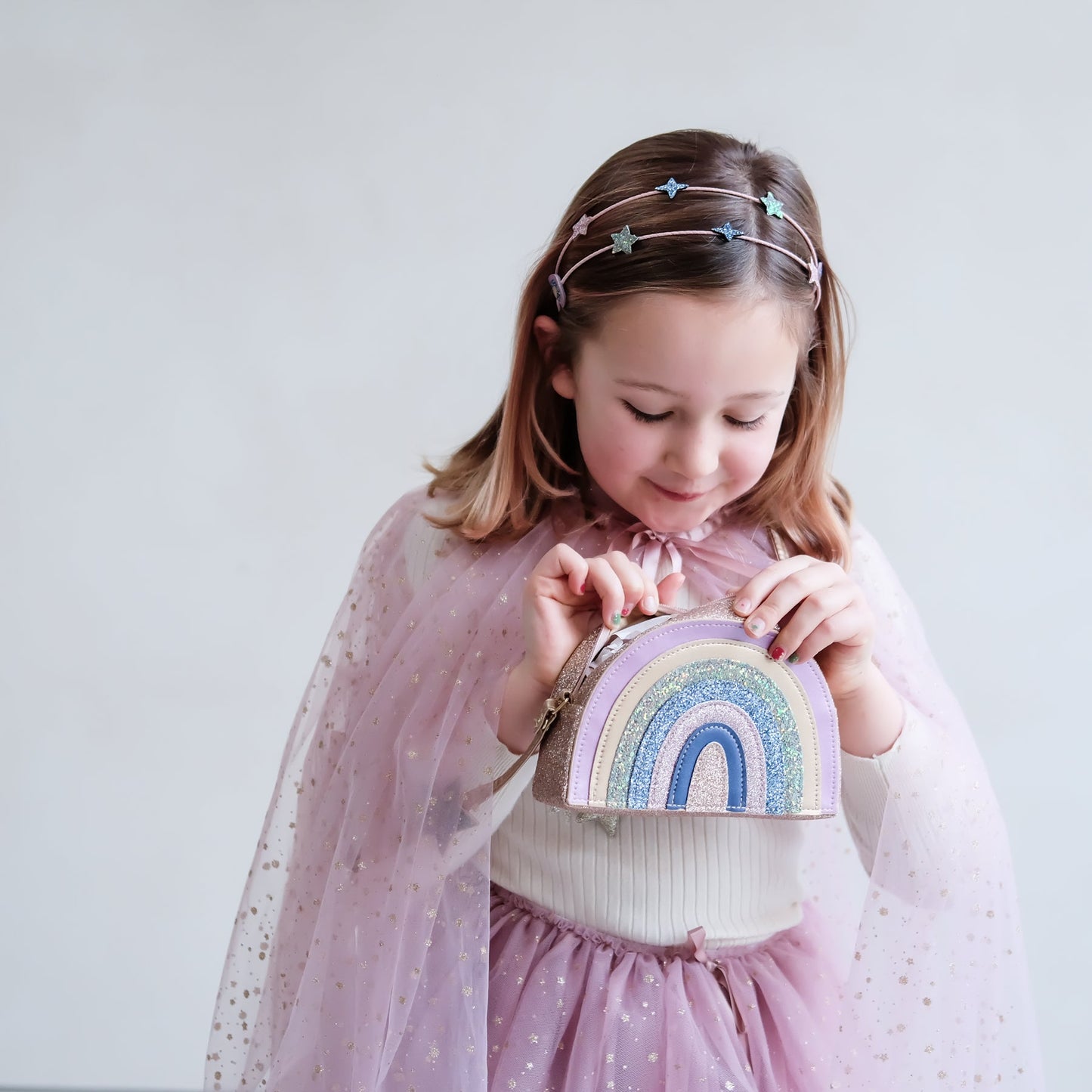 Mimi & Lula Space unicorn rainbow bag