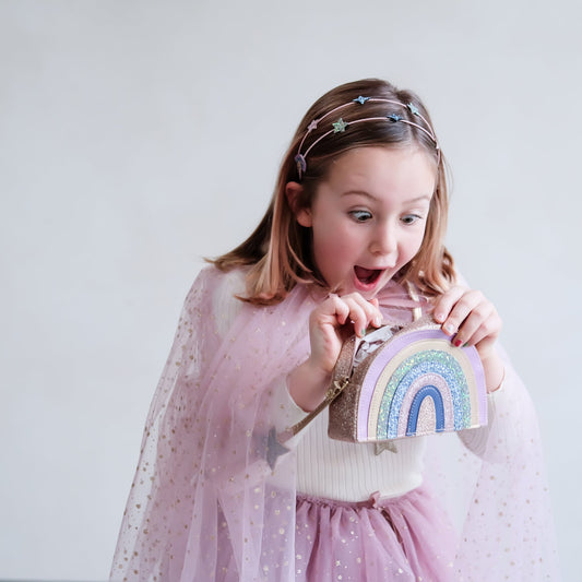 Mimi & Lula Space unicorn rainbow bag