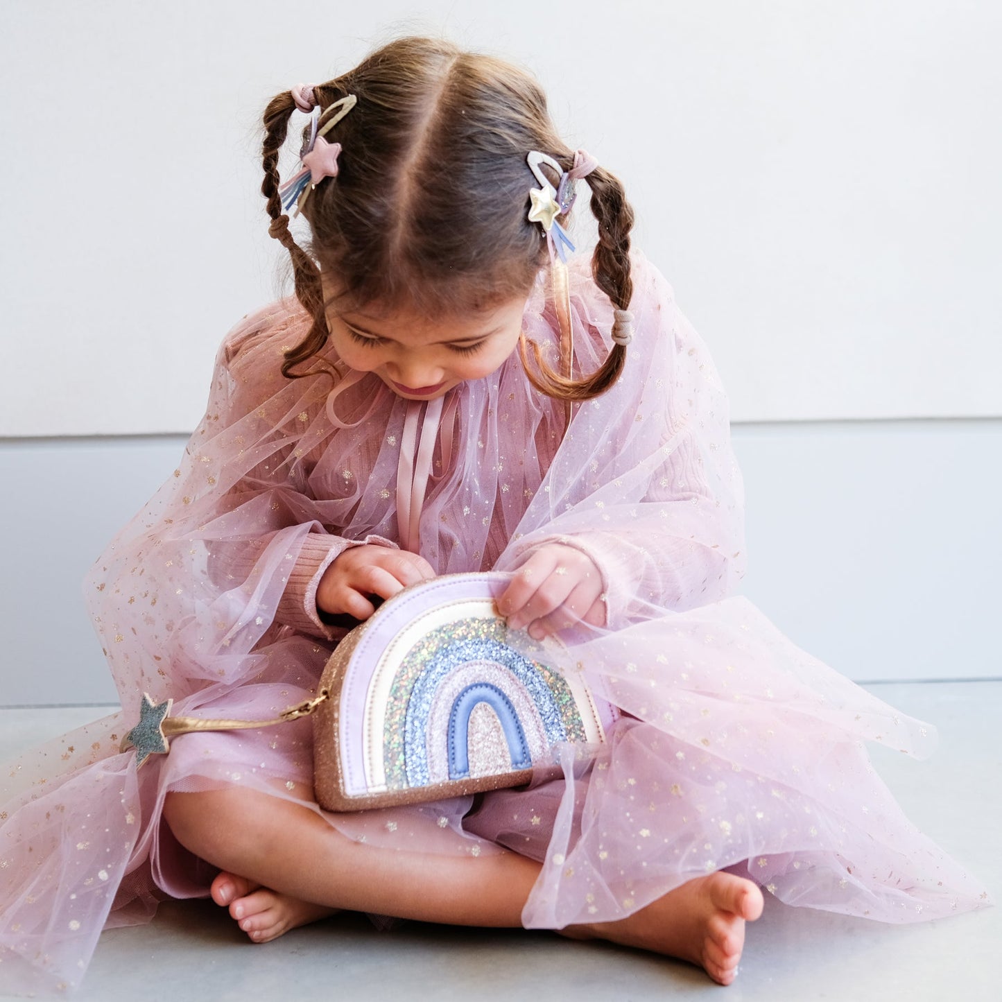 Mimi & Lula Space unicorn rainbow bag