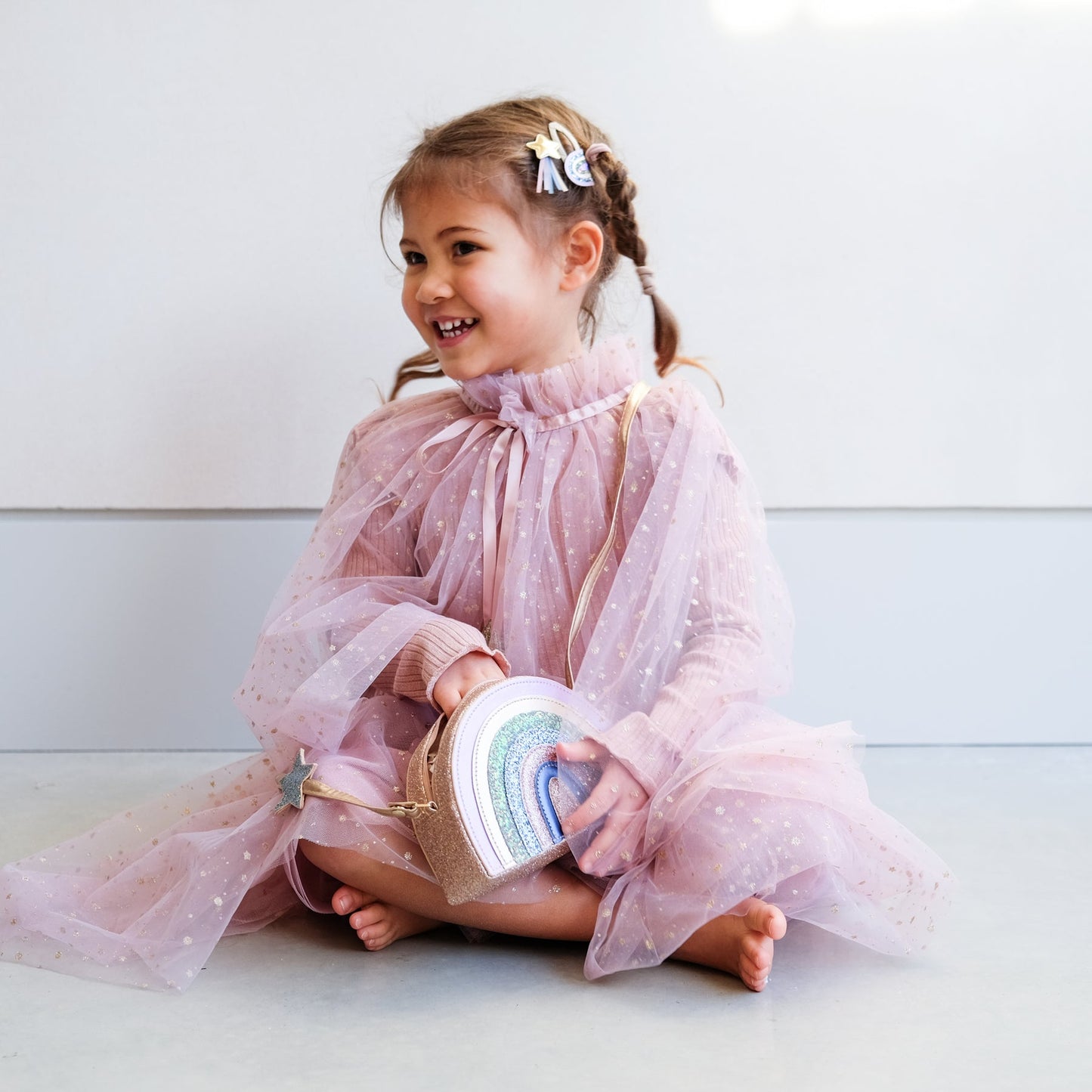 Mimi & Lula Space unicorn rainbow bag