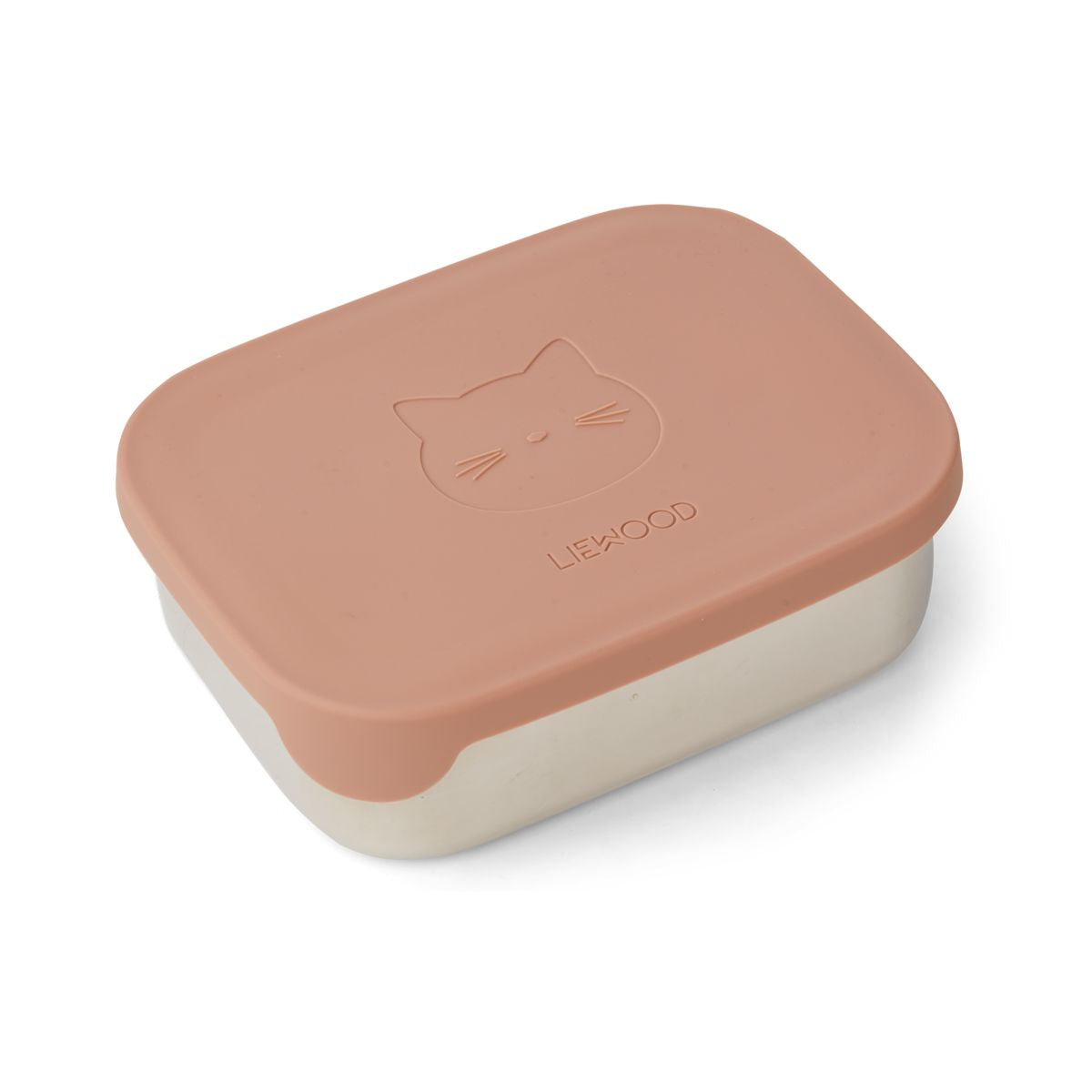 LIEWOOD ARTHUR LUNCH BOX CAT DARK ROSE cat apple red