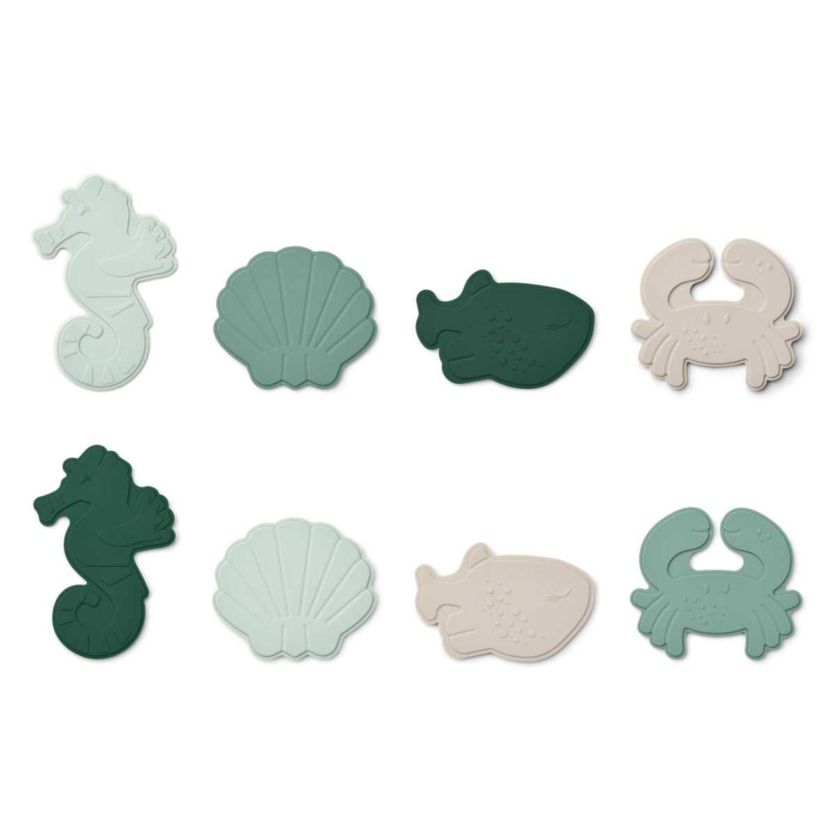 LIEWOOD PAOLA MINI BATH MATH 8-PACK SEA CREATURE / PEPPERMINT MULTI MIX