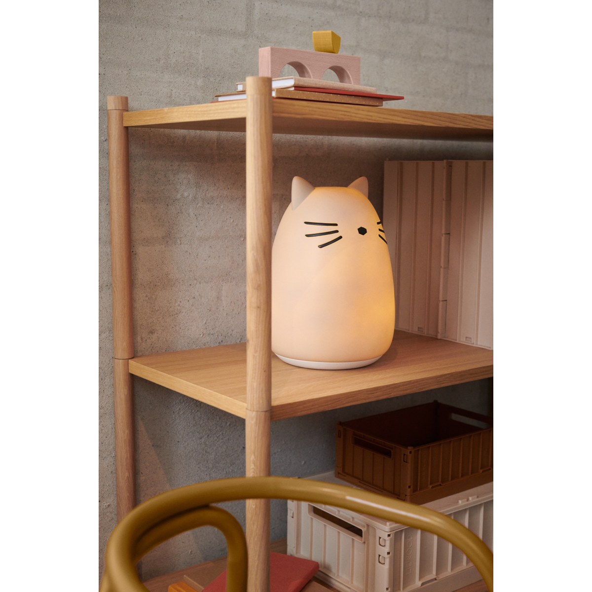 LIEWOOD JIMBO BIG NIGHT LIGHT CAT ROSE